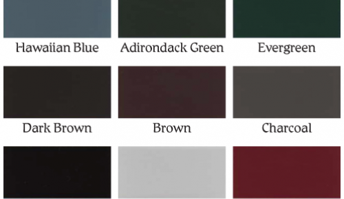 Shed Metal Roofing Colour options