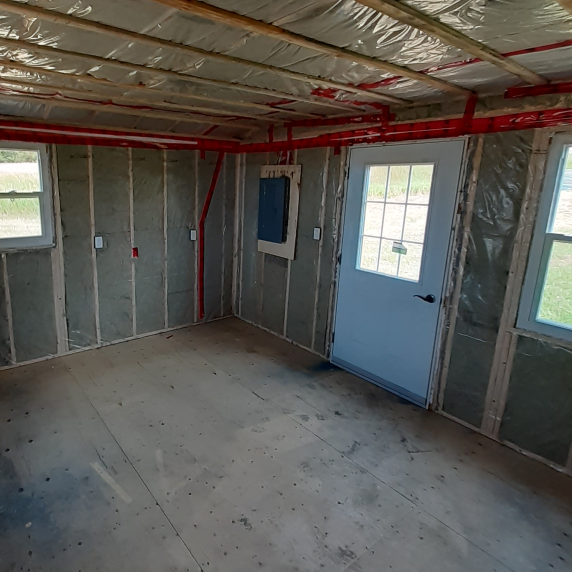 168sqft bunkie insulated and electrical with metal roof_interior