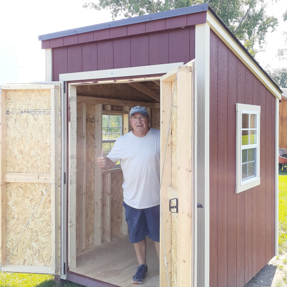 Red Lean-to Shed by Better Way Sheds